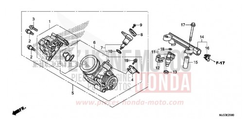 THROTTLE BODY NC750JF de 2015